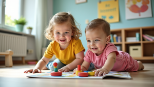 Enfant accueilli dans une crèche à Ecublens